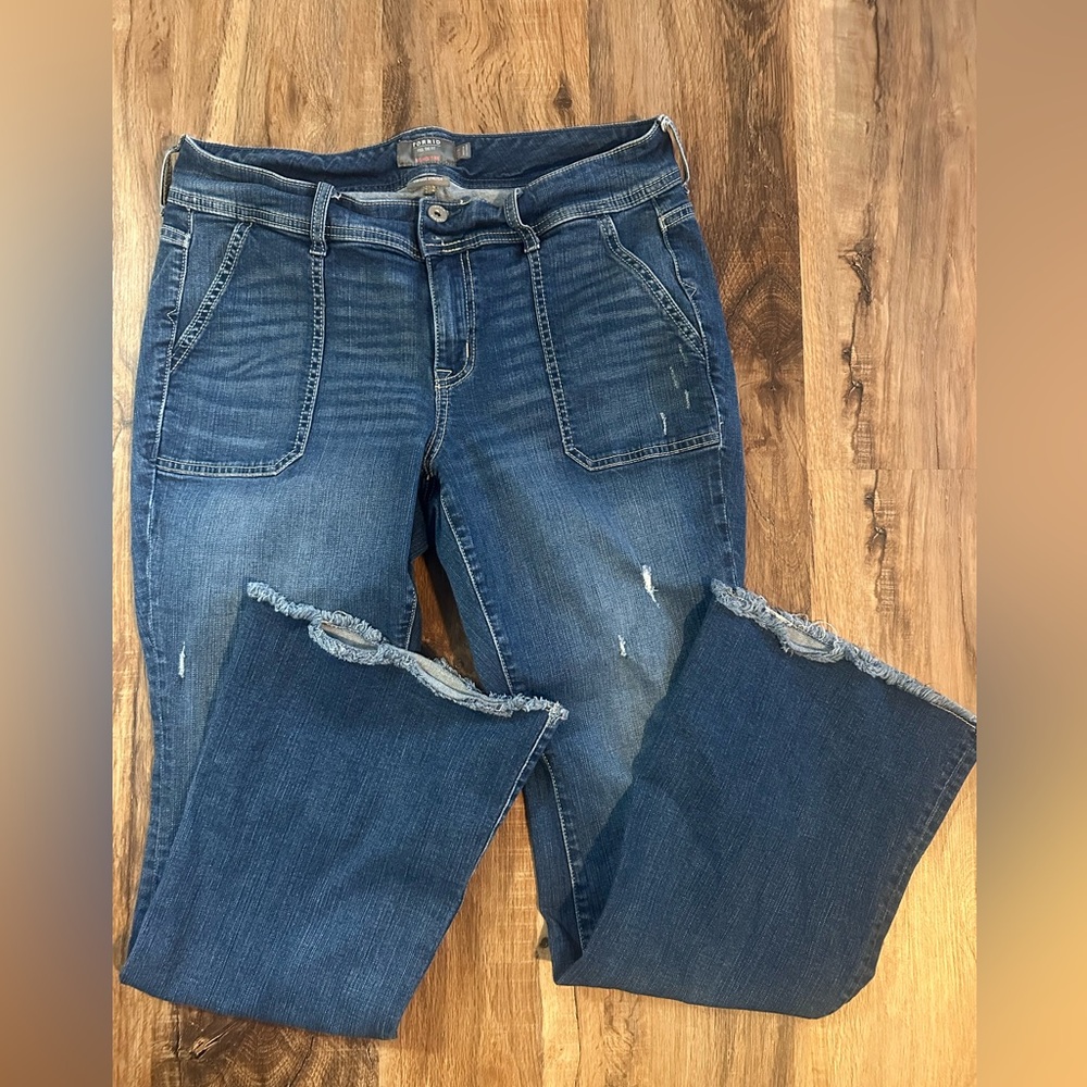 Torrid Flare Vintage Stretch Mid-Rise Jeans - Picture 2 of 5